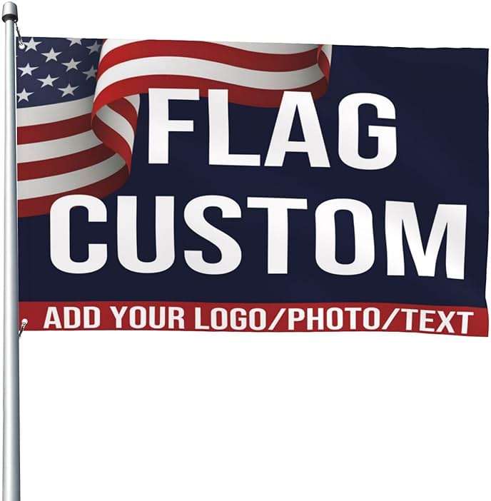 Custom Flag 4x6 Ft Double Sided,Personalized Picture Advertising Buseness Flags For Outside,Make Your Own Flag And Banners Add Text/Logo/Photo For Indoor Outdoor,Decoration Customized Flag For Decorate Clubs Concerts Bars University Dormitories Living Rooms Bedrooms Garden Yard - Image 6
