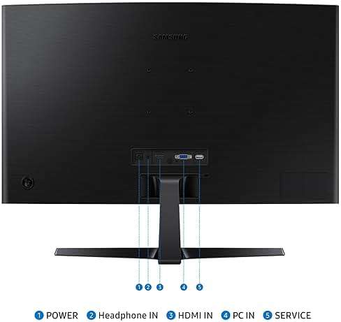 Samsung 27" Essential S3 (S36GD) Series FHD 1800R Curved Computer Monitor, 100Hz, Game Mode, Advanced Eye Comfort, HDMI and D-sub Ports, LS27D366GANXZA, 2024 - Image 8