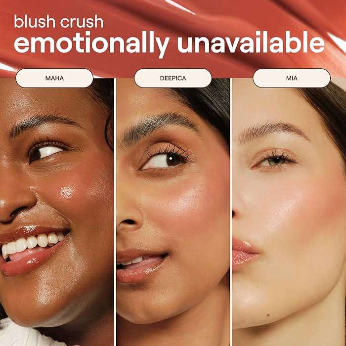 Live Tinted Blush Crush - Creamy Liquid Blush for All Skin Tones, Skincare-Powered With Peony Extract, Aai Fruit Oil, and Vitamin C Infused, 1 oz - Emotionally Unavailable- Dusty Rose - Image 3
