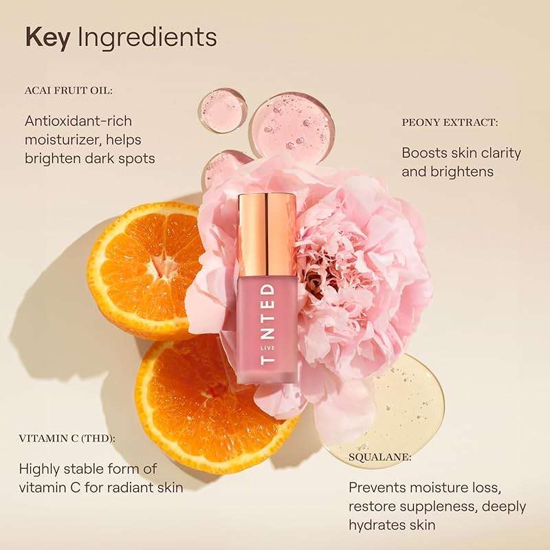Live Tinted Blush Crush - Creamy Liquid Blush for All Skin Tones, Skincare-Powered With Peony Extract, Aai Fruit Oil, and Vitamin C Infused, 1 oz - Emotionally Unavailable- Dusty Rose - Image 7