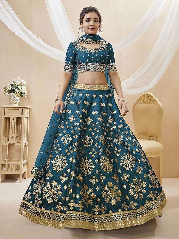 QLUVA Indian Bridal Lehenga Chaniya Choli for Women Readymade Navratri Wedding Partywear ready to wear. - Image 3