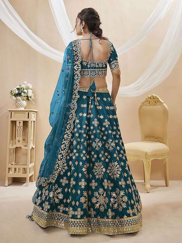 QLUVA Indian Bridal Lehenga Chaniya Choli for Women Readymade Navratri Wedding Partywear ready to wear. - Image 5