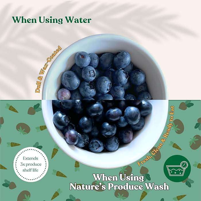Natures Produce Wash, Fruit and Vegetable Wash, Removes Unwanted Residue, Extends Produce Life, Fruit Cleaner. 3 Months Supply or Makes 10+ Spray 16 oz Bottles - Image 5