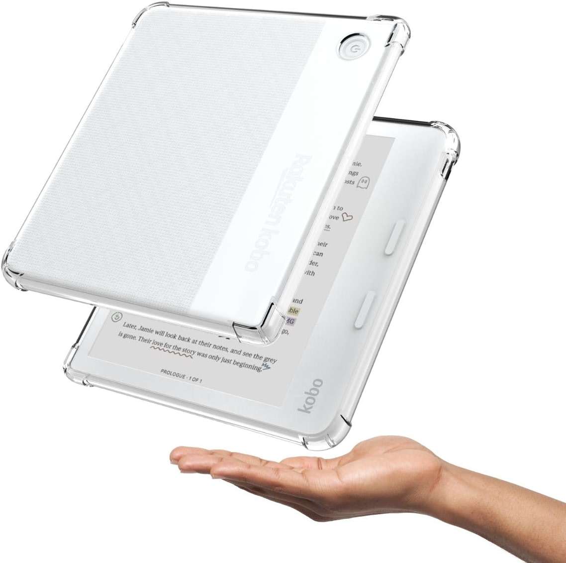 Clear Case for Kobo Libra Colour and Screen Protector, Libra Color Ereader Case E-Reader 7 Inch Reinforced Corners Skin TPU Sleeve 2024 Matte Screen Protection - Image 2