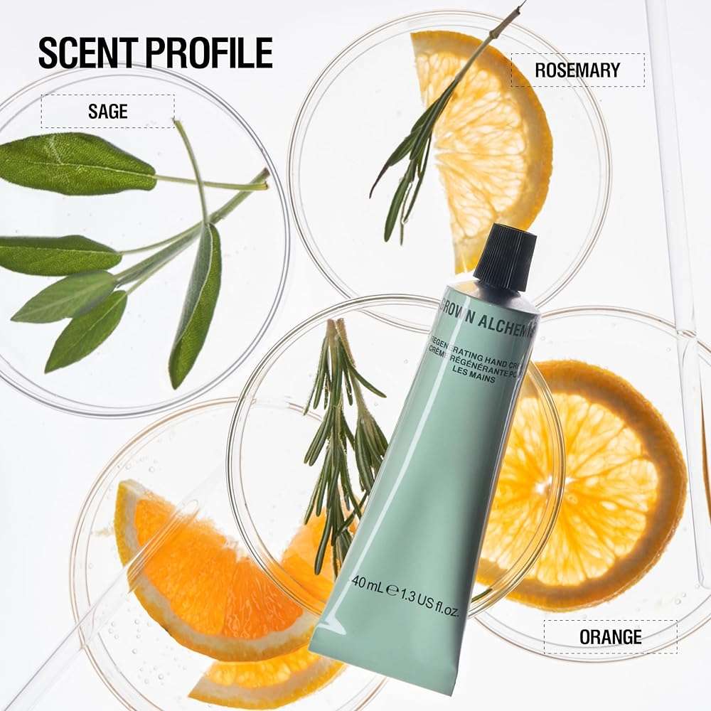 Grown Alchemist Regenerating Hand Cream with Nourishing Phyto-Peptide Almond & Sage, 40 mL - Image 4