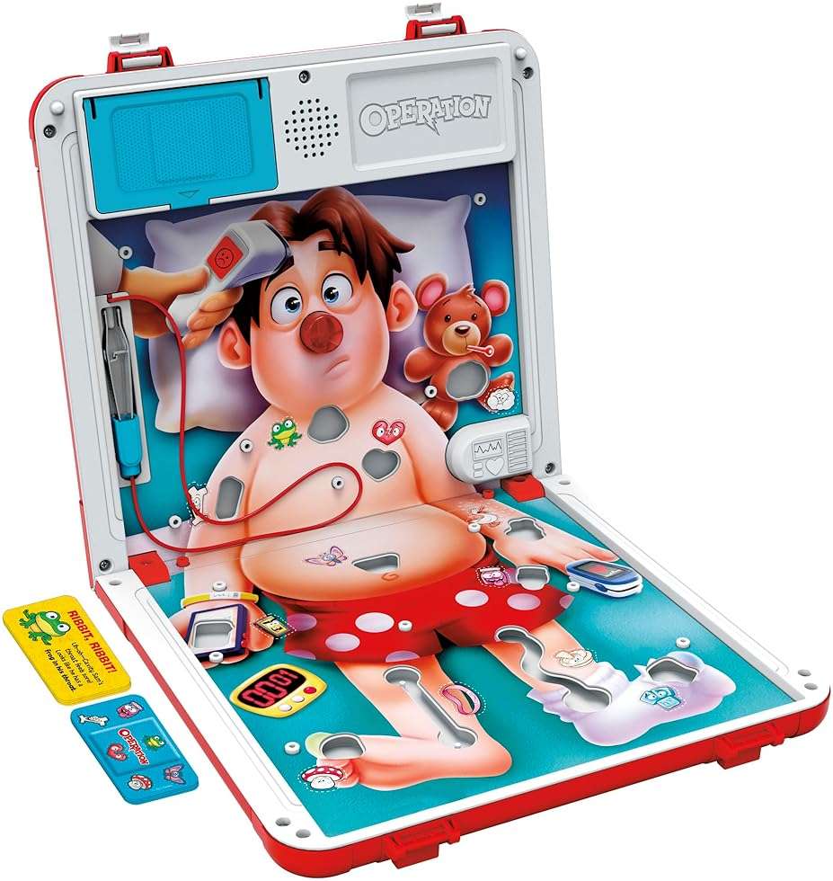 Operation Electronic Board Game with All-in-One Carrying Case | 2 Ways to Play | Ages 6+ | 1+ Players | 10 Mins. | Fun Kids Games - Image 12