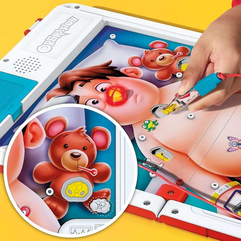 Operation Electronic Board Game with All-in-One Carrying Case | 2 Ways to Play | Ages 6+ | 1+ Players | 10 Mins. | Fun Kids Games - Image 4