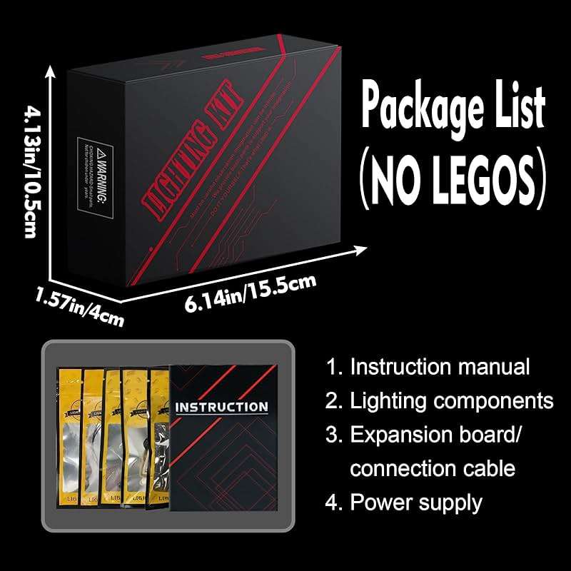 BRICKSHINING LED Lighting Compatible with Lego Tuxedo Cat 21349, Light Kit Compatible with Lego 21349, Giving Light to Model, NOT Included The Model Set(Classic Edition) - Image 4