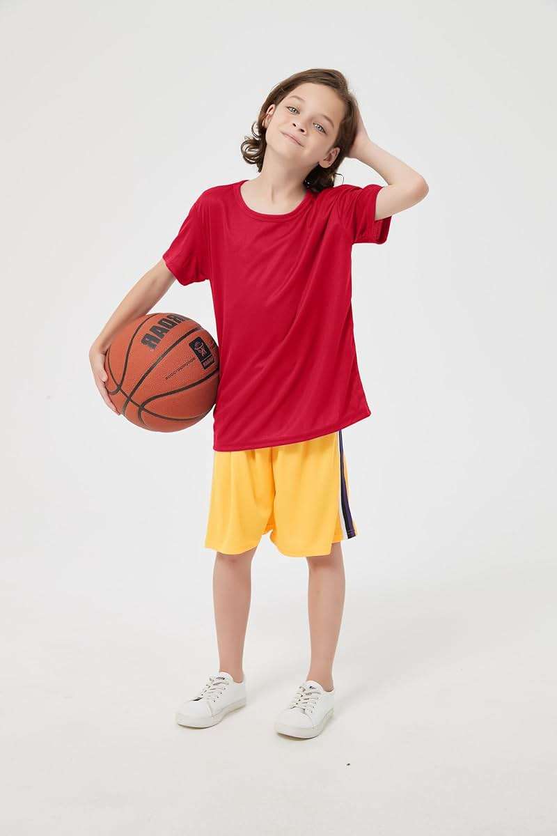 Shouldin 3-Pack Boys Mesh Athletic Shirts Youth Activewear Moisture Wicking Short Sleeve T-Shirts Age 4-15 Years - Image 5