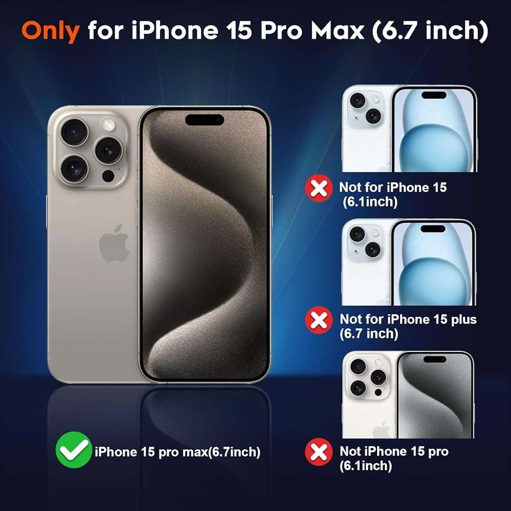 zapica Magnetic for iPhone 15 Pro Max Case, [Compatible with MagSafe] [Military Grade Drop Protection] Translucent Matte Shockproof Anti-Scratch Phone Cover, Black - Image 2