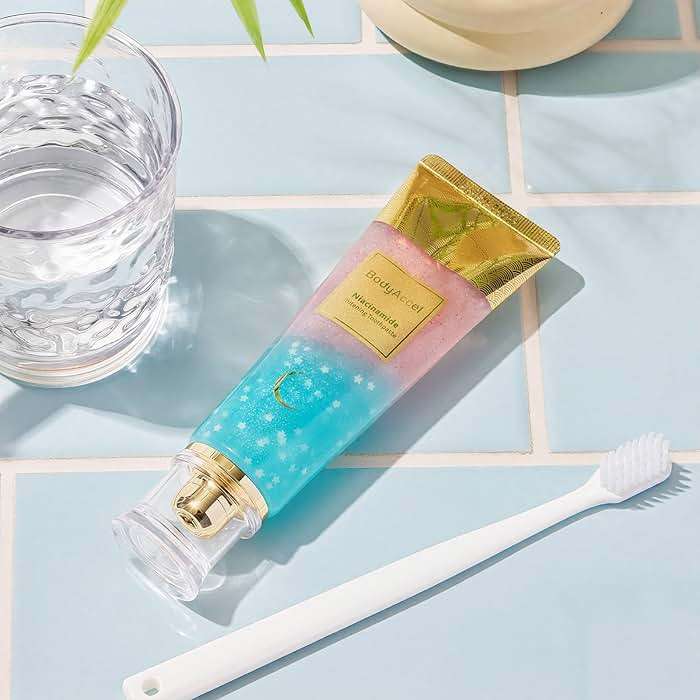 BodyAccel Niacinamide Whitening Toothpaste, Niacinamide Intensive Whitening Toothpaste with Natural Gentle Care Deep Stain Removal Clean Peach Flavor, Improves Gum Health, Fresh Breath (1) - Image 8