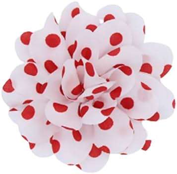 Flower Hair Clip and Brooch Pin Double Color Spot Flower Broochs Lapel Pins Dainty Elegant Camellia Brooch Pin Handmade Petals DIY Clothing Shoes Hats Accessories Wedding Party Dance Banquet Dress Suit Ceremony Jewelry Accessories for Women - Image 1