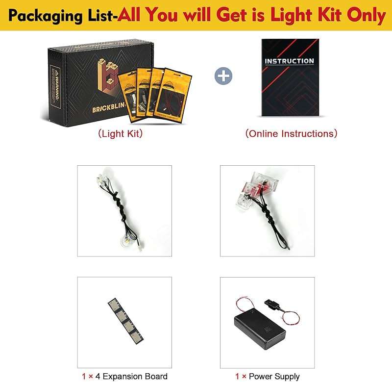 BrickBling LED Lights Compatible with Lego Speed Champions NASCAR Next Gen Chevrolet Camaro ZL1, Creative Light Kit Compatible with Lego 76935 (No Model) - Image 2
