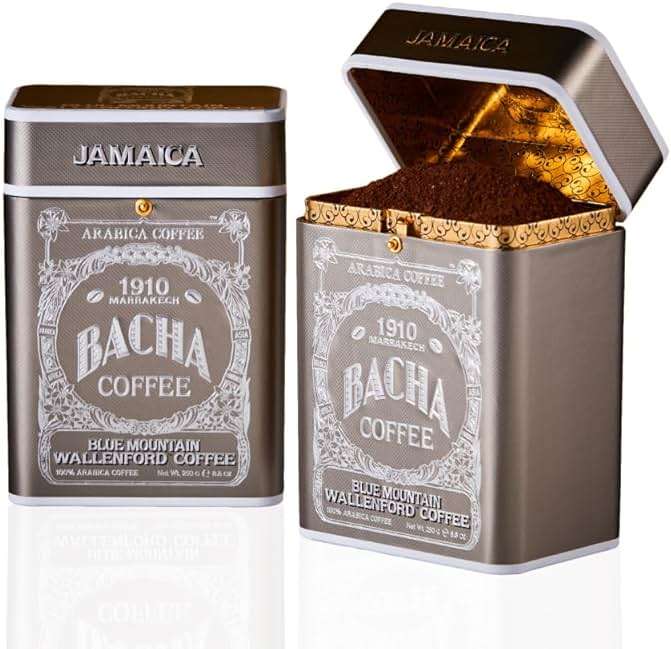 Bacha Coffee | Blue Mountain Wallenford Single Origin, Ground Beans, Medium Roast, 100% Arabica Specialty Coffee, 250g Signature Nomad Collection, Gift Box - Image 1