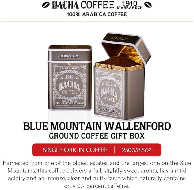 Bacha Coffee | Blue Mountain Wallenford Single Origin, Ground Beans, Medium Roast, 100% Arabica Specialty Coffee, 250g Signature Nomad Collection, Gift Box - Image 2