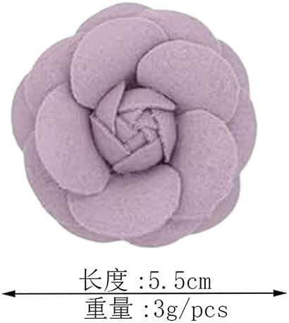 Camellia Hair Clip and Brooch Pin for Women Dainty Flower Broochs Lapel Pins Designer Inspired Camellia Peony Rose Brooches Flower DIY Clothing Shoes Hats Accessories Wedding Party Dance Banquet Dress Suit Ceremony Jewelry Accessories - Image 5