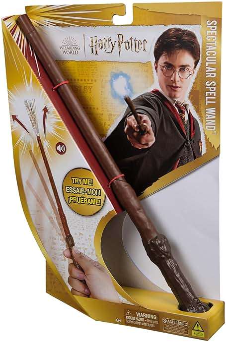 Wizarding World, Harry Potter 11-inch Spectacular Spell Magic Wand with Sparkle Visual Effect & Sounds, Kids Toys, Accessory for Costumes - Image 10