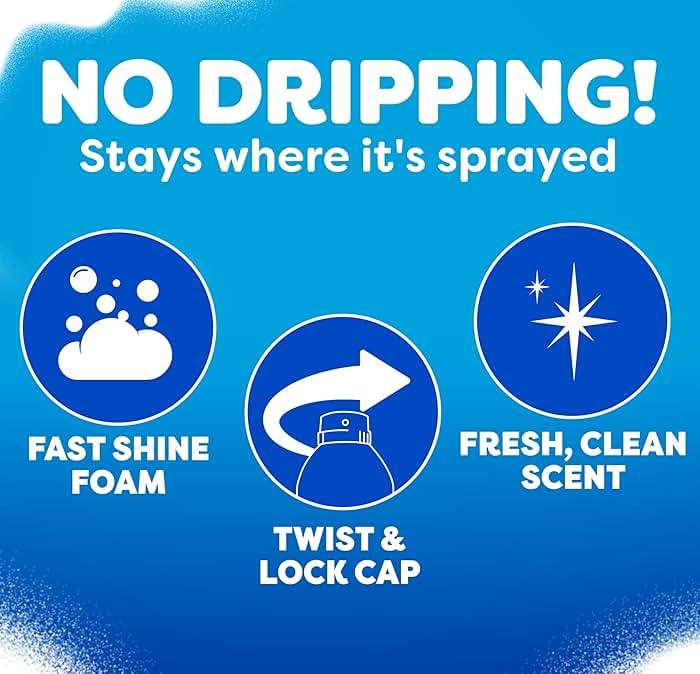 Windex Fast Shine Foam Glass Cleaner, No-Drip Windows, Doors, Mirrors & Countertops Aerosol Cleaning Spray, Streak-Free Shine, Removes Fingerprints, Dust, Dirt, Grime & More 19 oz (Pack of 1) - Image 6