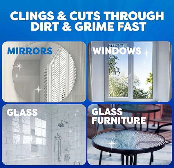 Windex Fast Shine Foam Glass Cleaner, No-Drip Windows, Doors, Mirrors & Countertops Aerosol Cleaning Spray, Streak-Free Shine, Removes Fingerprints, Dust, Dirt, Grime & More 19 oz (Pack of 1) - Image 7