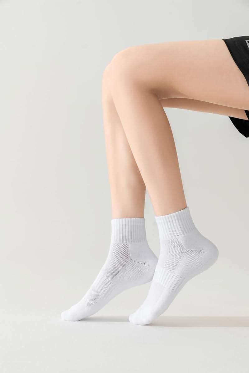 Rehelu Womens Ankle Socks Cotton Mini Crew Socks Cushioned Running Gym Workout Socks for Women 6 Pairs - Image 6