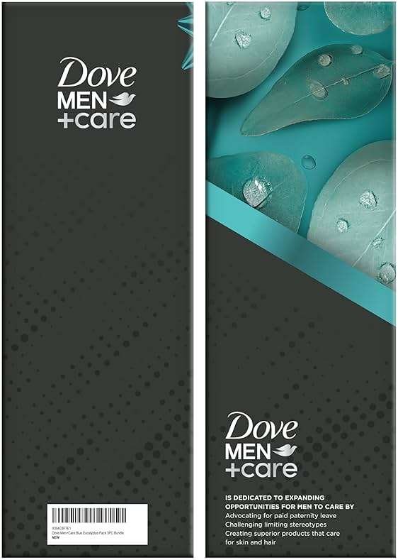 Dove Men+ Care Shower Essentials – Relaxing Body + Face Wash, Blue Eucalyptus + Birch and Revitalizing 2-in-1 Shampoo, Eucalyptus + Cedar - Image 5