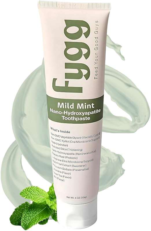 Fygg Fluoride Free Toothpaste, Nano Hydroxyapatite (Mild Mint) | Dentist Recommended - for Remineralizing, Whitening, & Sensitive Teeth - Premium Tooth Paste for Adults & Kids Oral Care (4oz) - Image 1