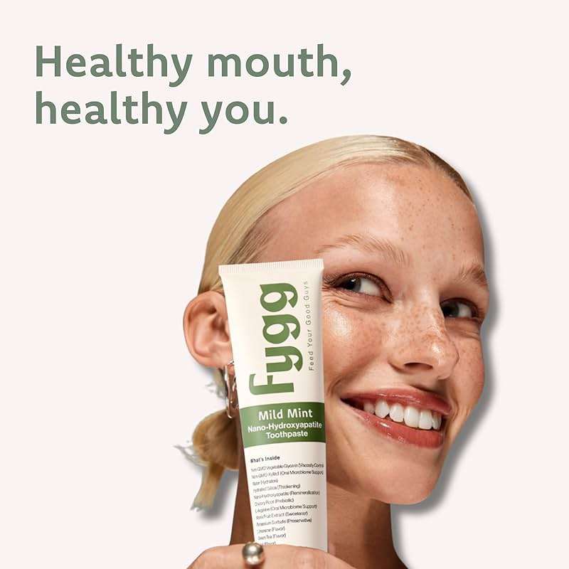 Fygg Fluoride Free Toothpaste, Nano Hydroxyapatite (Mild Mint) | Dentist Recommended - for Remineralizing, Whitening, & Sensitive Teeth - Premium Tooth Paste for Adults & Kids Oral Care (4oz) - Image 6