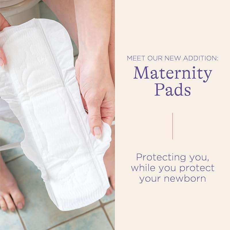 Lansinoh Postpartum Maxi Pads Bundle, 40 Count, Heavy Absorbency Overnight Pads with Wings, Includes 2 Sizes for Extra Protection, Postpartum Essentials - Image 3