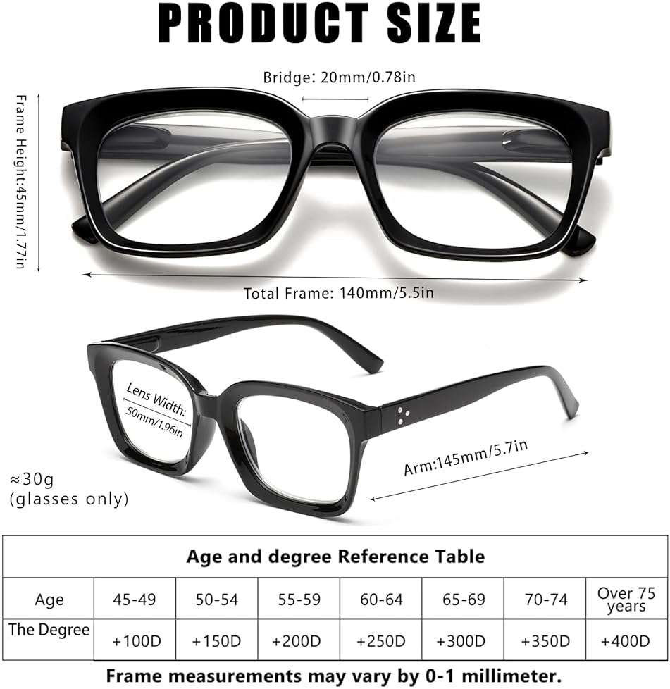 Dccdllo Reading Glasses for Women, Blue Light Blocking stylish high end Oversized Square Computer Readers Spring Hinge（Black+Brown+LightPink，+1.5） - Image 4