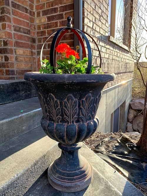 Metal Garden Obelisk Trellis 18"x22" - 2pcs, Large Round Black Plant Frame for Climbing Plants, Indoor/Outdoor Topiary Structure, Ideal for Potted Plant Decor - Outdoor Garden Decoration and Yard Gift - Image 8