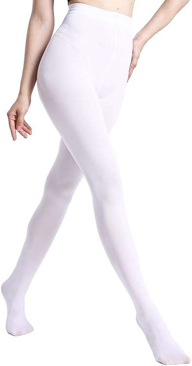 MATHACINO Women's 80D Solid Color Soft Semi Opaque Pantyhose Colored Tights High Waist Womens Tights - Image 1