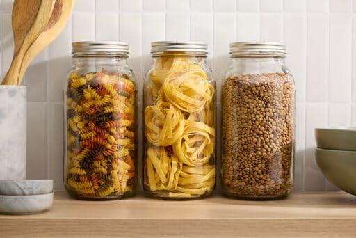 Ball - 64oz Wide Mouth Jars with Lids & Bands 6 Pack Jars | Half Gallon Large Glass Mason Jar for Food Storage with airtight Lid, 0.5 Gallon Glass Jar with Lid and Bands, Set of 6 - Image 5