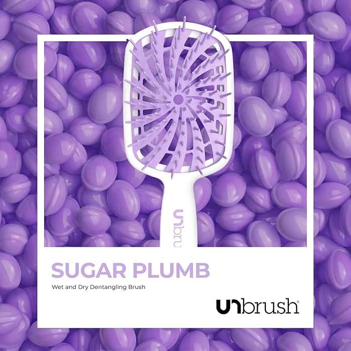 FHI Heat UNbrush Plus — Curly Hair Brush for Gentle & Effective Detangling on Wet or Dry Fragile Hair Types — Detangler Brush w/ 84 UltraFlex Bristles, Ultra-light, Vented, Anti Static Hairbrush - Image 7