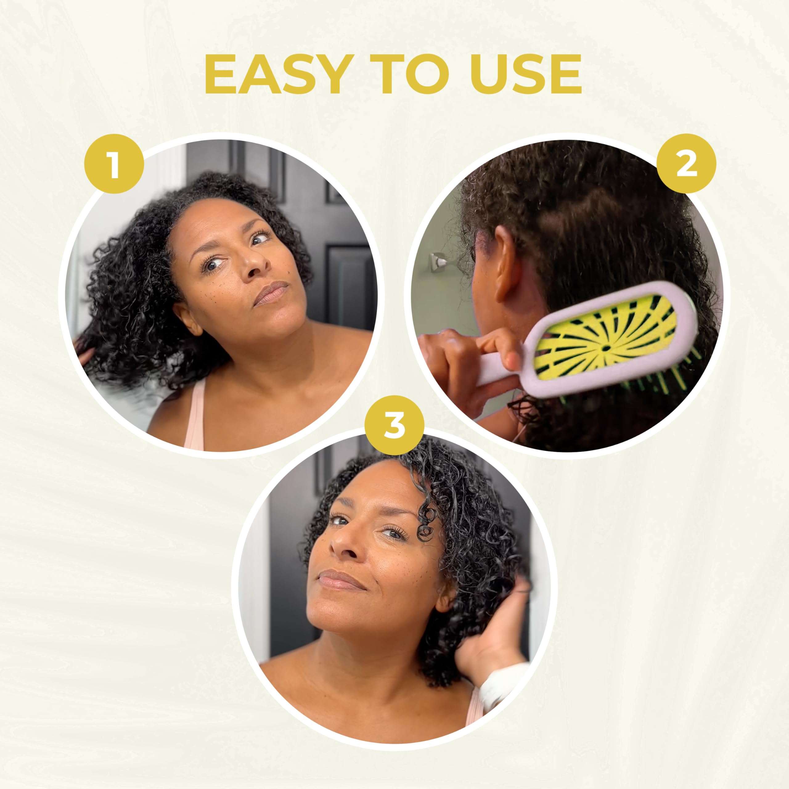 FHI Heat UNbrush Plus — Curly Hair Brush for Gentle & Effective Detangling on Wet or Dry Fragile Hair Types — Detangler Brush w/ 84 UltraFlex Bristles, Ultra-light, Vented, Anti Static Hairbrush - Image 10