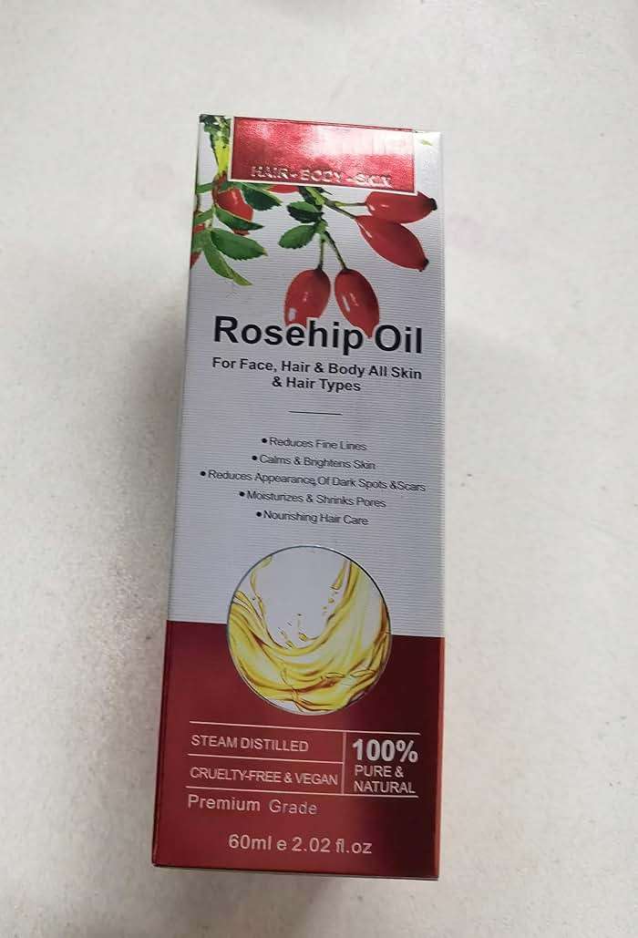 Onznoz Rosehip Oil for Face, Rose Hip Oil Organic Rosehip Seed Oil 100% Pure Cold Pressed for Anti-Aging, Nourishing Hair Care, Face & Skin (2.02 Fl Oz) - Image 5