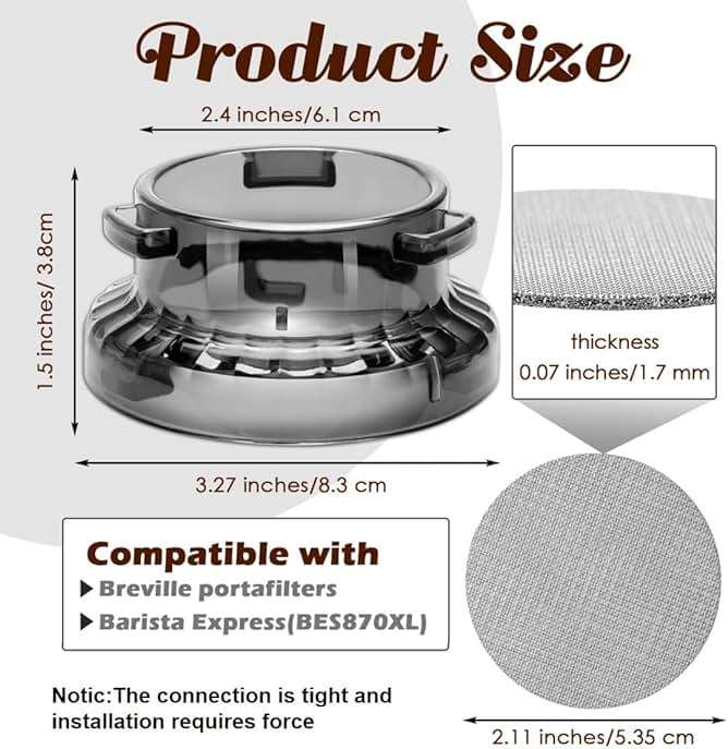 54 mm Dosing Funnel for Breville Barista Portafilters, Pletpet Dosing Funnel with 53.5mm Puck Screen Kit for Breville Espresso Accessories to Reduces The Mess - Image 3