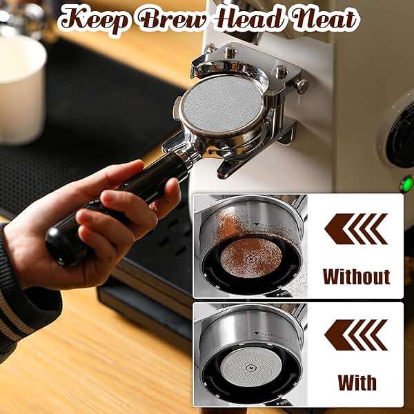 54 mm Dosing Funnel for Breville Barista Portafilters, Pletpet Dosing Funnel with 53.5mm Puck Screen Kit for Breville Espresso Accessories to Reduces The Mess - Image 5