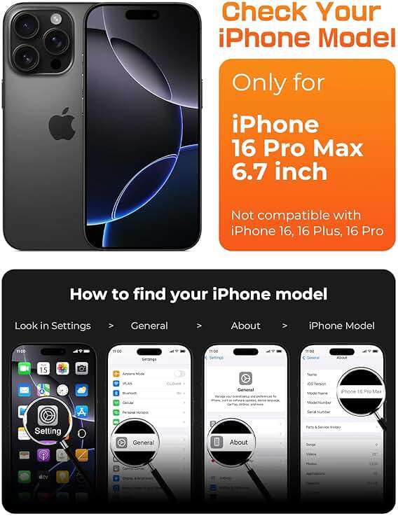 SUPCASE for iPhone 16 Pro Max Case with Camera Control Capture Button (Unicorn Beetle Mag), [Compatible with MagSafe] [Military-Grade Protection] Slim Clear Magnetic Phone Case (Black) - Image 6