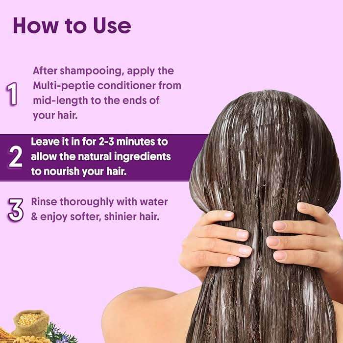 Aravi Organic Multi Peptide Hairfall Conditioner - Acetyl Tripeptide 3, Palmitoyl, Oligopeptide & Rosemary - 6.7 FL Oz / 200 ml - Image 7