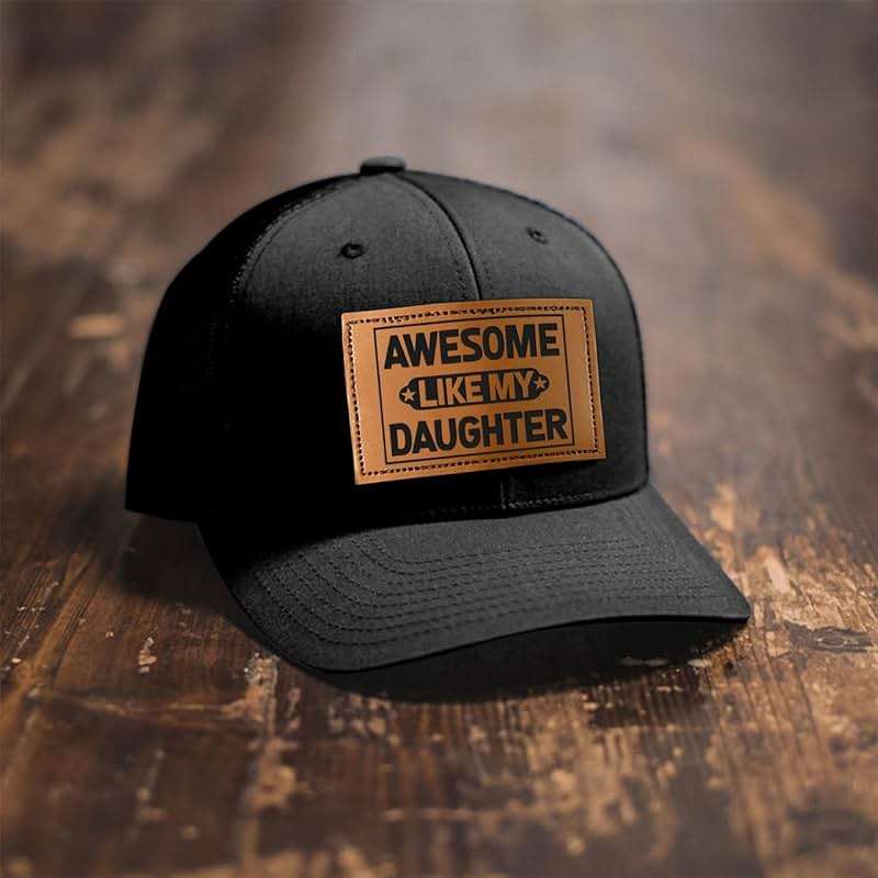 BETHEGIFT Fathers Day Gift for Dad from Daughter - Awesome Father Trucker Hat - Dad Birthday Gifts from Daughter - Adjustable Mesh Baseball Cap for Men, Papa, Stepdad - Image 2