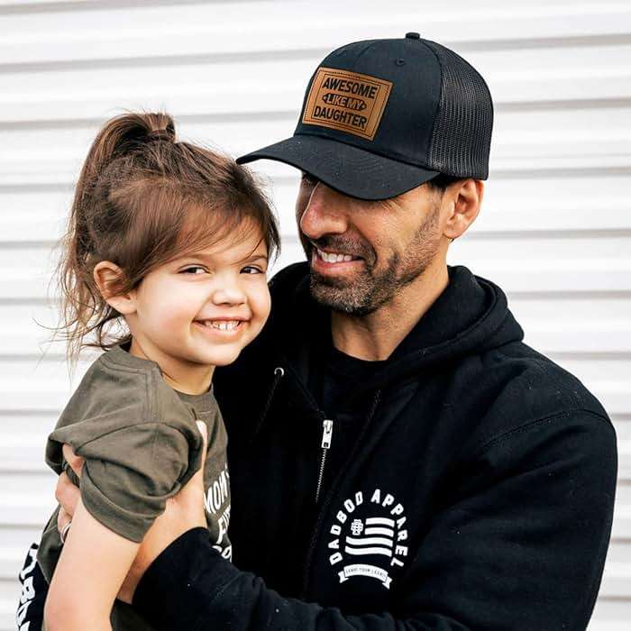 BETHEGIFT Fathers Day Gift for Dad from Daughter - Awesome Father Trucker Hat - Dad Birthday Gifts from Daughter - Adjustable Mesh Baseball Cap for Men, Papa, Stepdad - Image 3