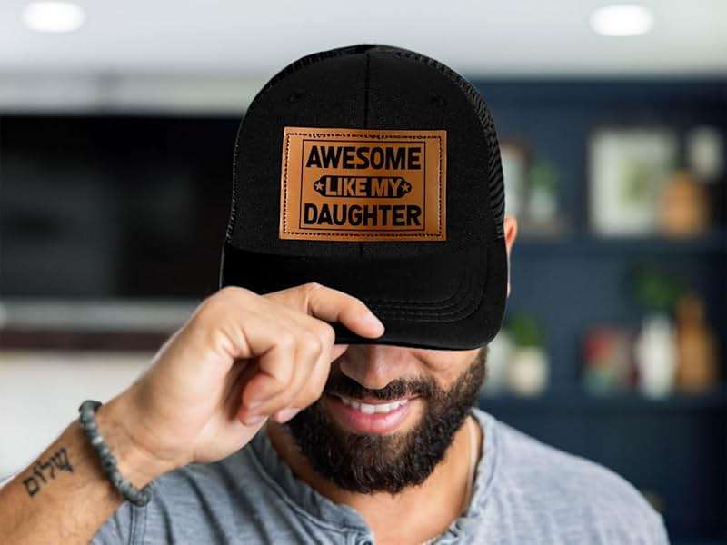 BETHEGIFT Fathers Day Gift for Dad from Daughter - Awesome Father Trucker Hat - Dad Birthday Gifts from Daughter - Adjustable Mesh Baseball Cap for Men, Papa, Stepdad - Image 5