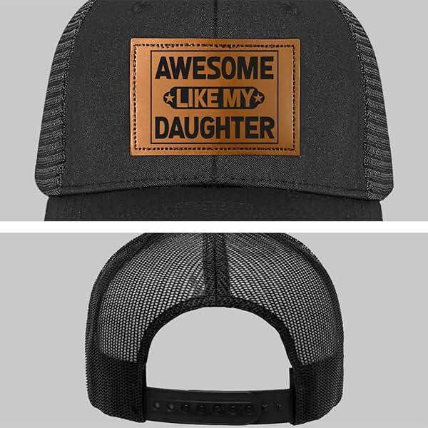 BETHEGIFT Fathers Day Gift for Dad from Daughter - Awesome Father Trucker Hat - Dad Birthday Gifts from Daughter - Adjustable Mesh Baseball Cap for Men, Papa, Stepdad - Image 8