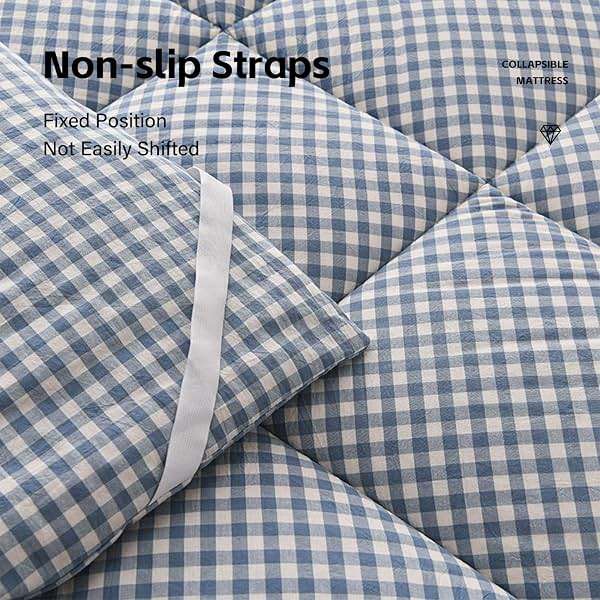 KCCRHIN Japanese Washed Cotton Floor Mattress Soft Thickened Futon Mattress Shikibuton Thick Folding Roll Up Sleeping Pad for Bedroom Guest Camping Lounger Mattress Dormitory Mattress,47*79in/4.4lbs - Image 4