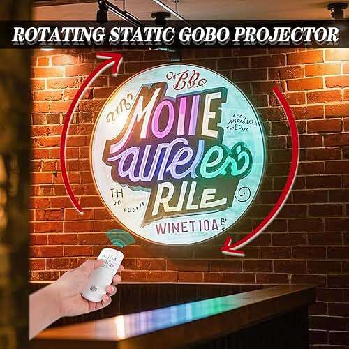 65W LED GOBO Projector Free Custom Logo Ip67 Waterproof Rotating Lens Image,for Logo,Advertising,Indoor,Wedding,Store,Outdoor,Company,Hotel,bar (65W) - Image 4