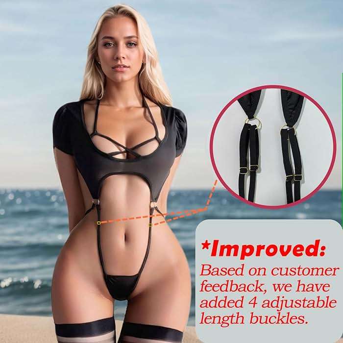 QUSSI lingerie for women sexy slutty，lingerie sets for women sexy naughty, Pure Desire Foreplaying Lingerie Costume for Women - Image 2