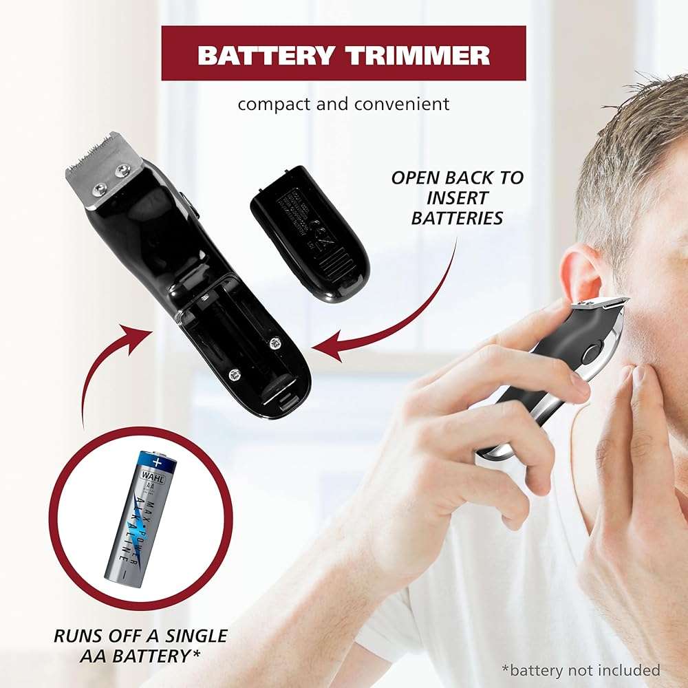 Wahl Clipper Cordless Chrome Pro Hair Clippers for Men and Battery Hair Trimmer Combo for Full Haircuts and Touch-Up Trims – Model 3026590 - Image 8