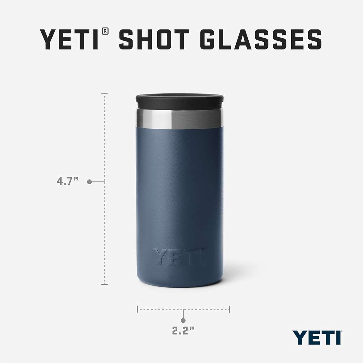 YETI Shot Glasses with Carrying Case, Set of 4 - Image 4