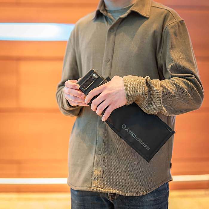 Faraday Defense Faraday Bag Jacket Pro for Phones | Magnetic Closure, Shielding - Law Enforcement & Military, Travel & Data Security, Privacy, Anti-Tracking Anti-Hacking Black (Phone Vertical) - Image 8