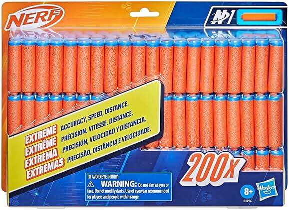 Nerf N Series N1 Dart Refill Pack, Includes 200 Darts, Compatible Only with Nerf N Series Blasters, Outdoor Games, Ages 8+ - Image 1